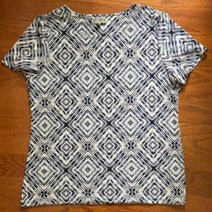 JM Collection Print Blouse
